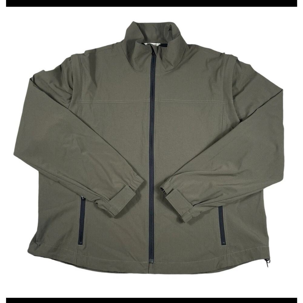 Tilley Women’s Green Convertible Zip Off Sleeve Safari Jacket Vest Sz 2XL
